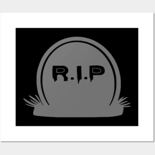 Halloween Tombstone RIP Sign | Graveyard | Halloween Decorations Posters and Art